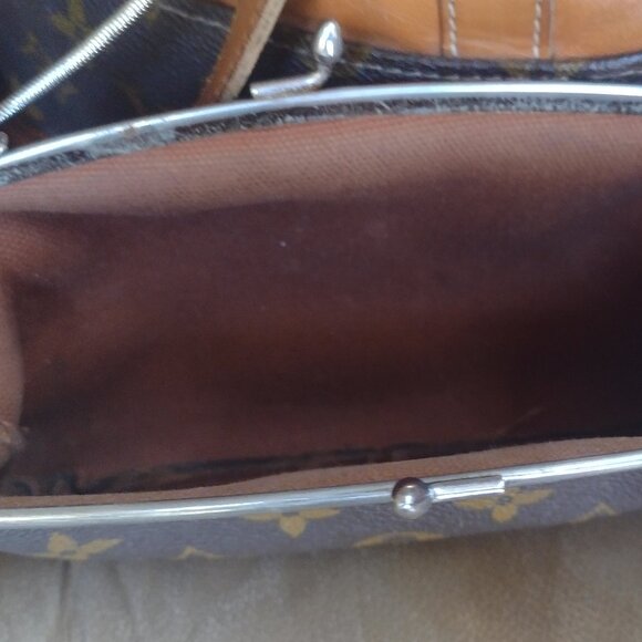 💯% Authentic RARE LOUIS V French Co Bucket Bag pm & KISSLOCK CLUTCH  full set! - Picture 5 of 16